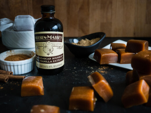 Apple Syrup Caramels Recipe with Vanilla Extract