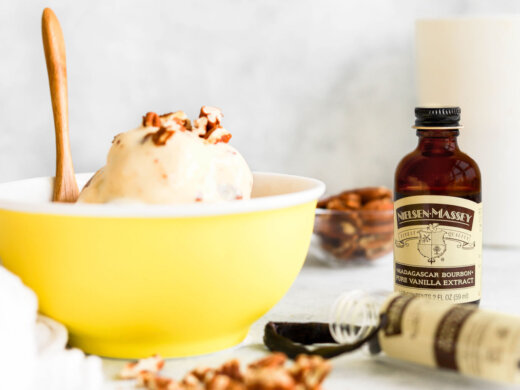 Butter Pecan Ice Cream Recipe with Vanilla Extract
