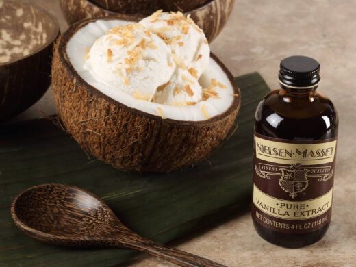 Coconut Vanilla Ice Cream Recipe with Vanilla Extract