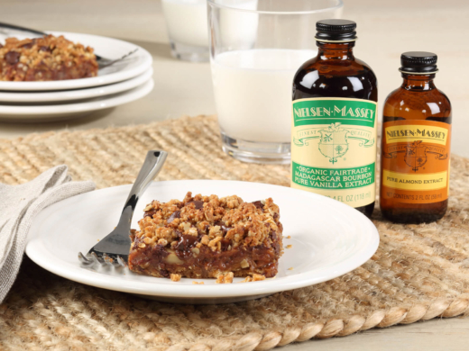 Gluten-free Date Bar with Nielsen-Massey's organic fairtrade vanilla