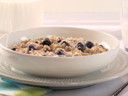 Double Blueberry Chia Oatmeal Recipe with Vanilla Extract