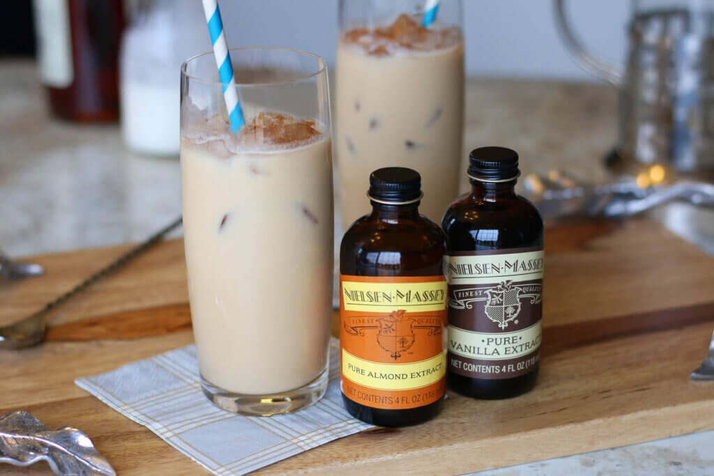 Iced Amaretto Almond Coffee Recipe with Vanilla Extract