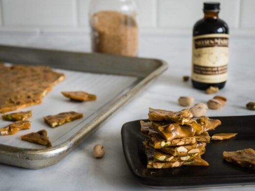Pistachio Brittle Recipe with Vanilla Extract
