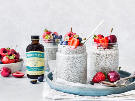 Vegan Chia Seed Pudding Recipe with Vanilla Extract