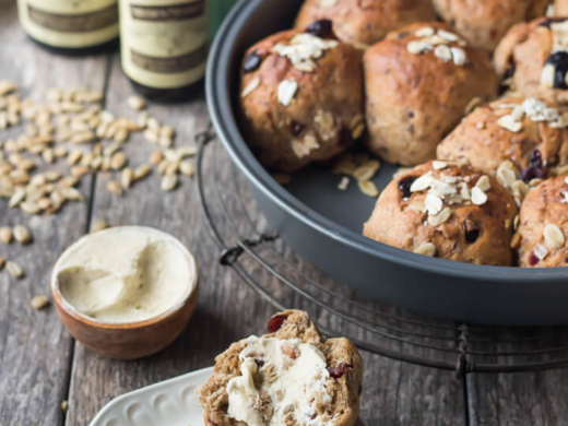 whole-grain-cranberry-vanilla-dinner-rolls-with-whipped-vanilla-honey-butter