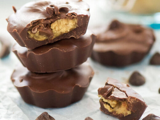 Wholesome Cookie Dough Peanut Butter Cups Recipe with Vanilla Extract