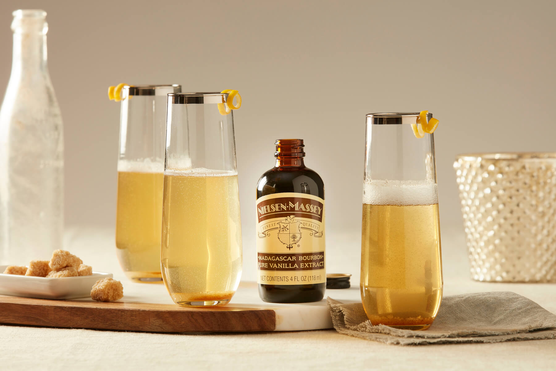 Brut-ally Smooth Champagne Cocktail Recipe with Vanilla Extract