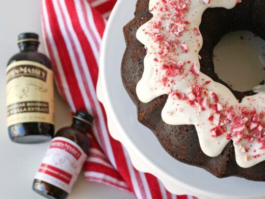 Chocolate Peppermint Bundt Cake Recipe with Vanilla Extract