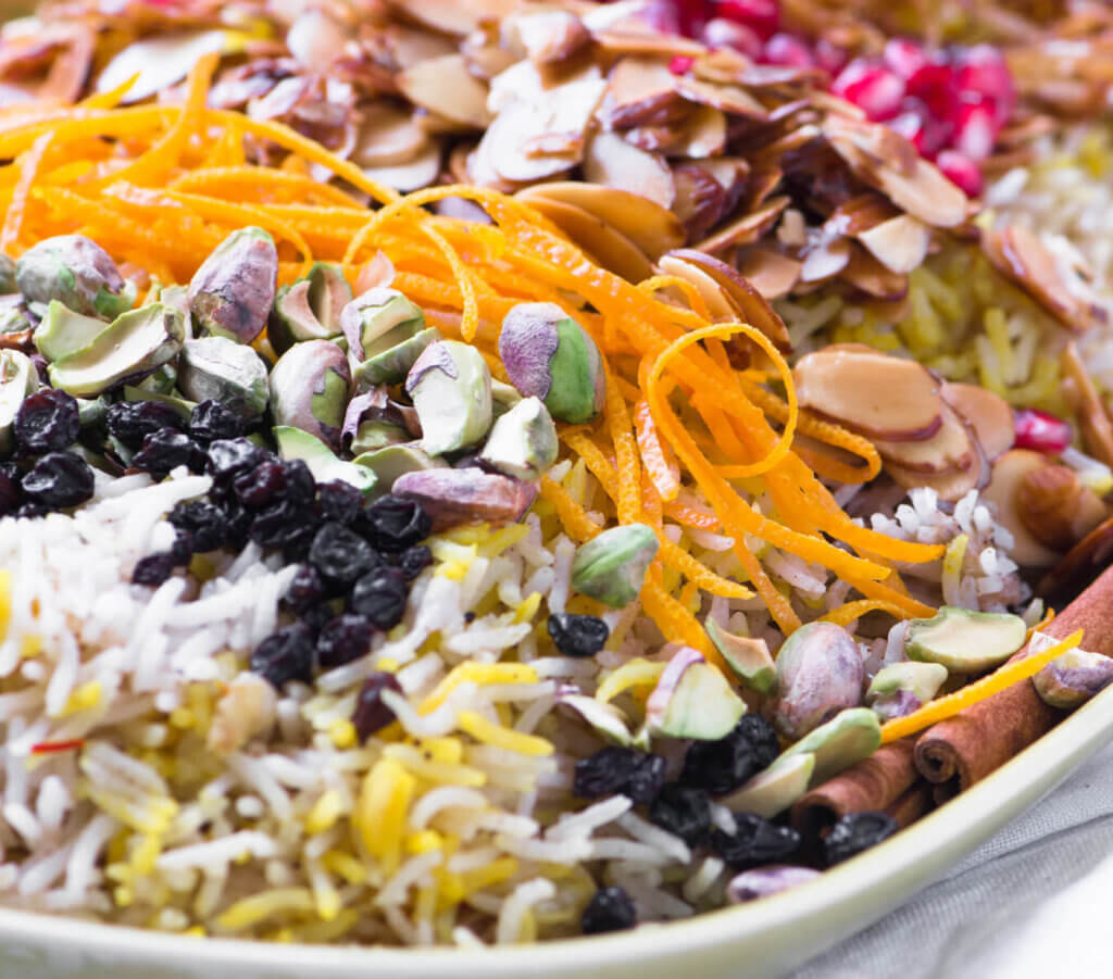 Fragrant Toasted Almond Pilaf