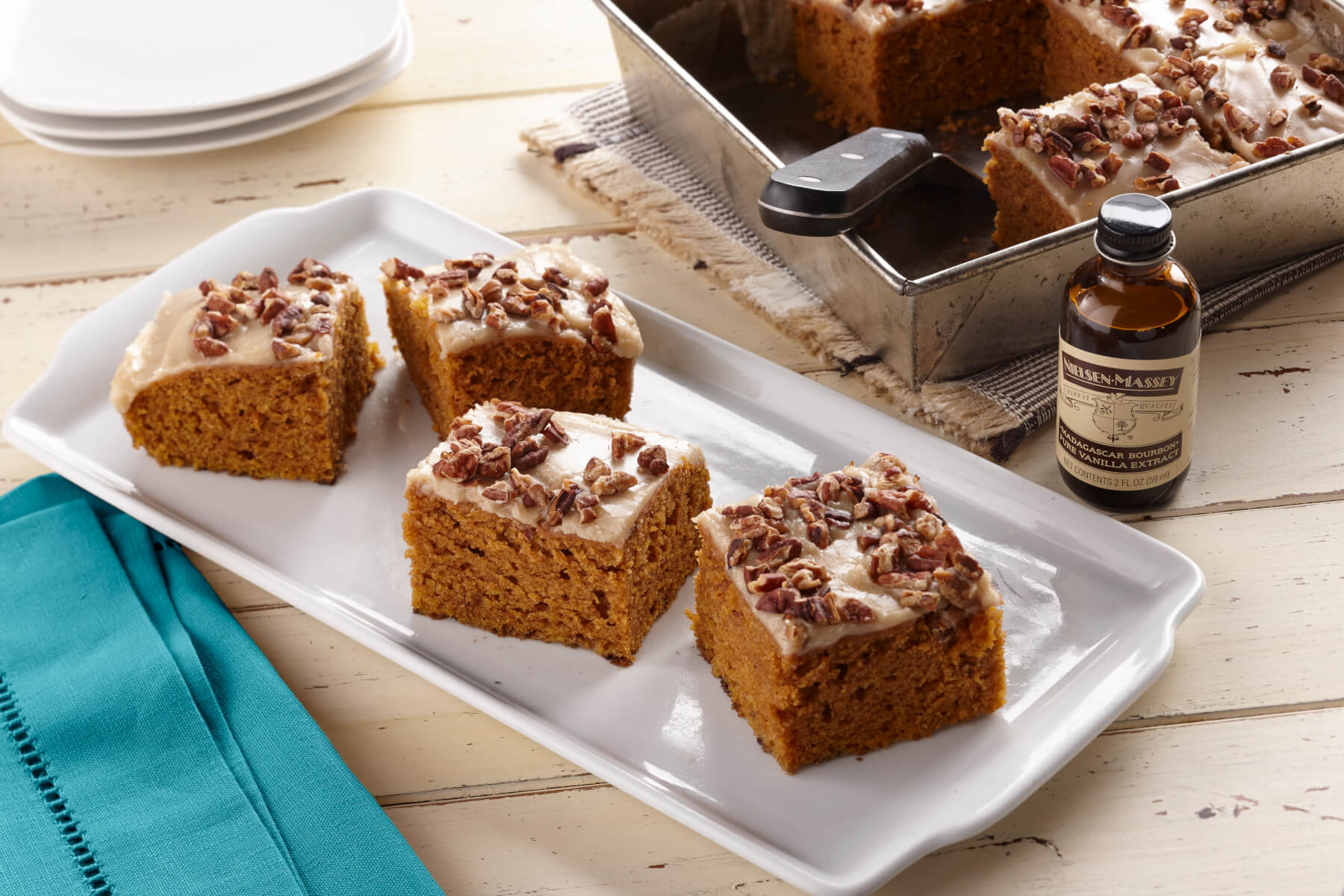 Pumpkin Bars with Maple Frosting