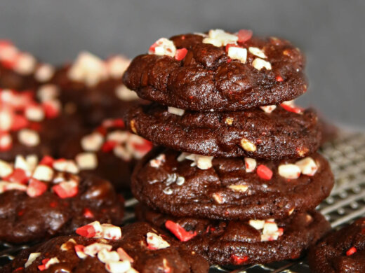 Dark Chocolate Peppermint Cookies Recipe with Peppermint Extract