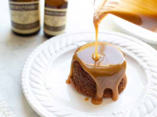 Gluten-Free Sticky Toffee Pudding Cake Recipe with Vanilla Bean Paste