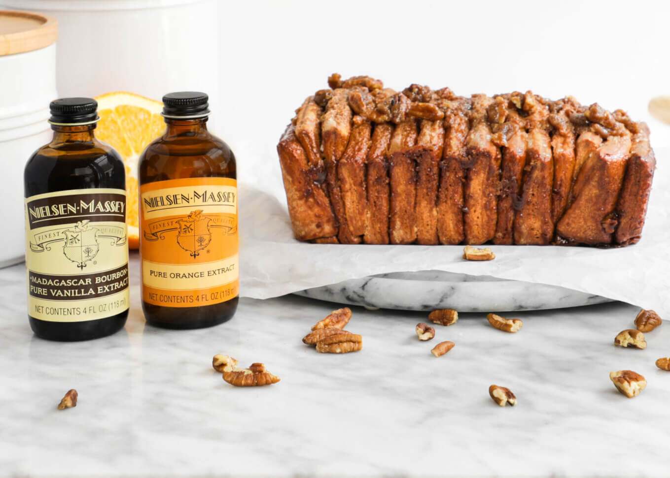 cinnamon pecan pull apart bread