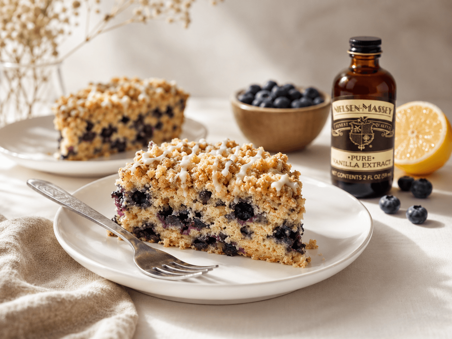 Vegan Blueberry Lemon Coffee Cake - Nielsen-Massey Vanillas