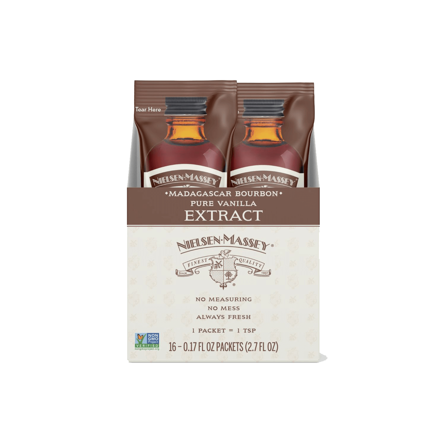 Single Serve Madagascar Bourbon Pure Vanilla Extract Front