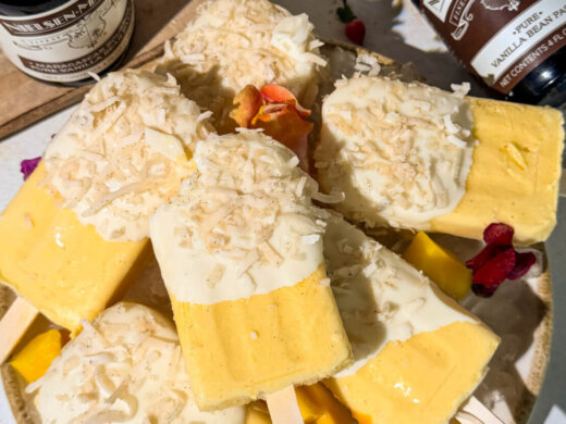 Coconut Mango Vanila Popsicles
